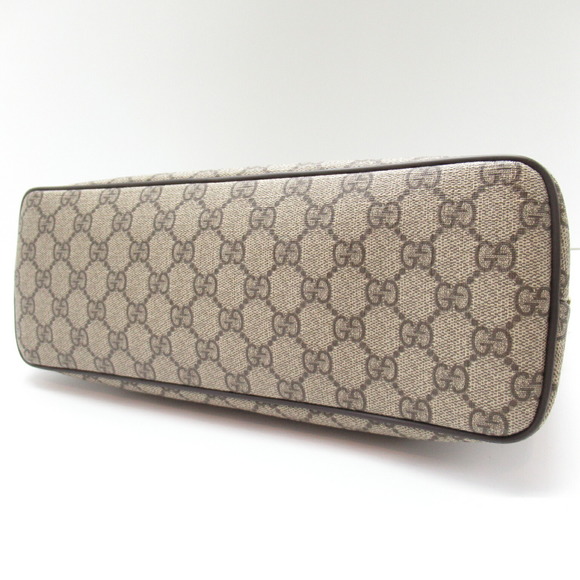 Gucci GG Supreme Tote Bag Canvas Beige Black - Picture 4 of 9